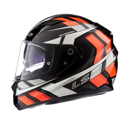 Casco LS2 320 Stream Evo Loop Negro / Naranja