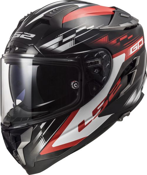 Casco LS2 327 Challenger Gp Negro / Rojo