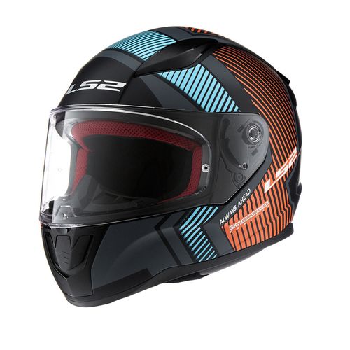 Casco LS2 353 Rapid Extra Gris / Naranja