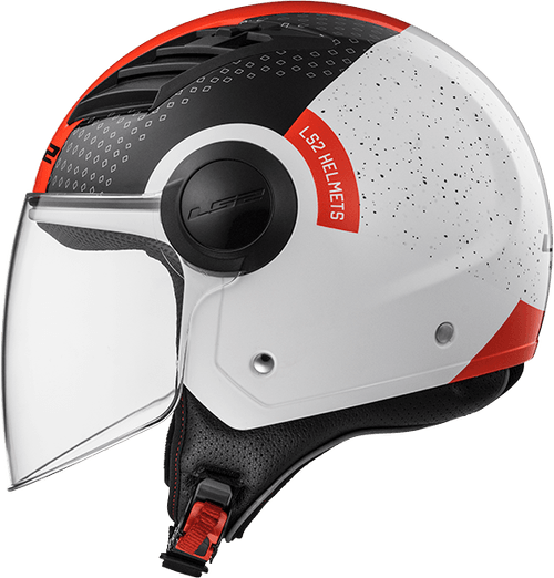 Casco LS2 Of562 Airflow Condor Blanco / Negro / Rojo Mate