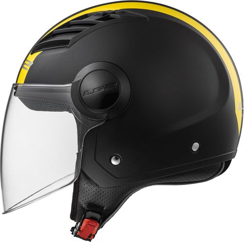 Casco LS2 Of562 Airflow Metropolis Negro / Amarillo Mate