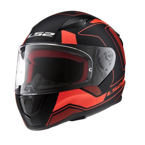 Casco LS2 353 Rapid Carrera Negro / Rojo Mate