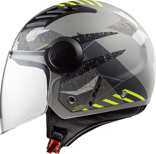 Casco LS2 Of562 Airflow Camo Negro / Amarillo Mate