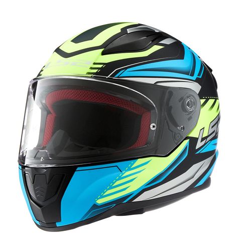 Casco LS2 353 Rapid Gale Mate Negro / Azul / Amarillo