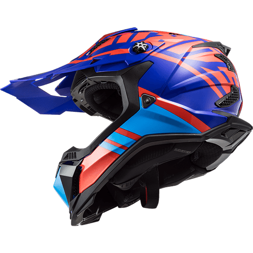 Casco LS2 MX700 Subverter Gammax Rojo / Azul Mate