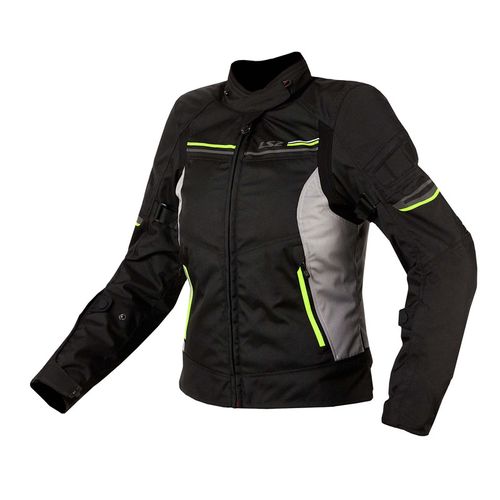 Campera LS2 Shadow Mujer Negra / Gris