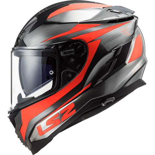 Casco LS2 327 Challenger Cannon Jeans Fluo Naranja