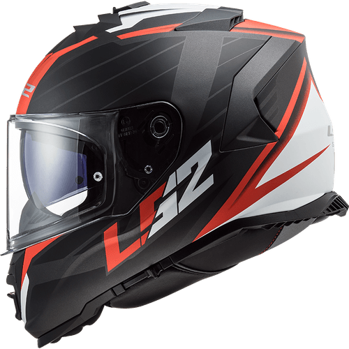 Casco LS2 800 Storm Nerve Negro / Rojo Mate