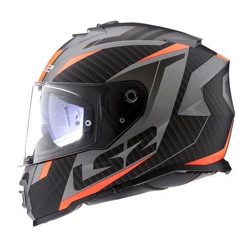 Casco LS2 800 Storm Racer Negro / Naranja