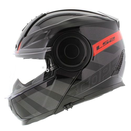 Casco LS2 902 Scope Hamr Negro / Rojo