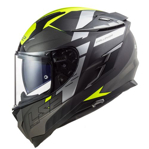 Casco LS2 327 Challenger Allert Mate Amarillo Fluo