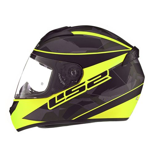 Casco LS2 352 Rookie Recruit Negro / Amarillo Mate