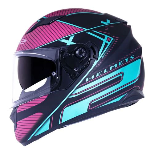 Casco 320 Stream Evo Level Turquesa Brillo