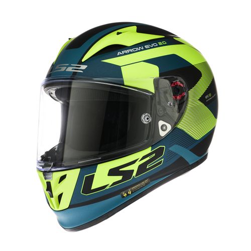 Casco LS2 323 Arrow R Compete Azul / Amarillo / Negro