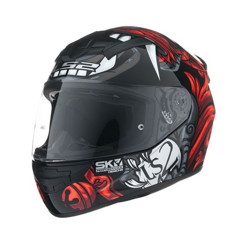 Casco LS2 352 Rookie Foo Dog Negro / Rojo