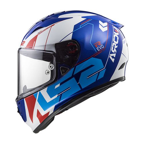 Casco LS2 323 Arrow R Evo Techno Blanco / Azul