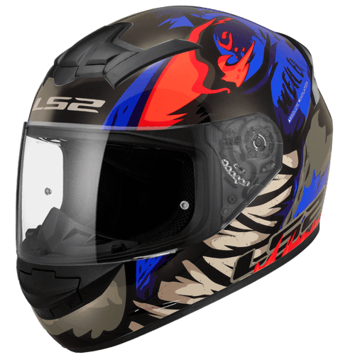 Casco LS2 352 Rookie Weiler Negro / Azul / Mate