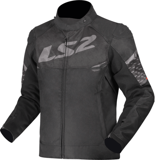Campera LS2 Apex Hombre Negro / Gris