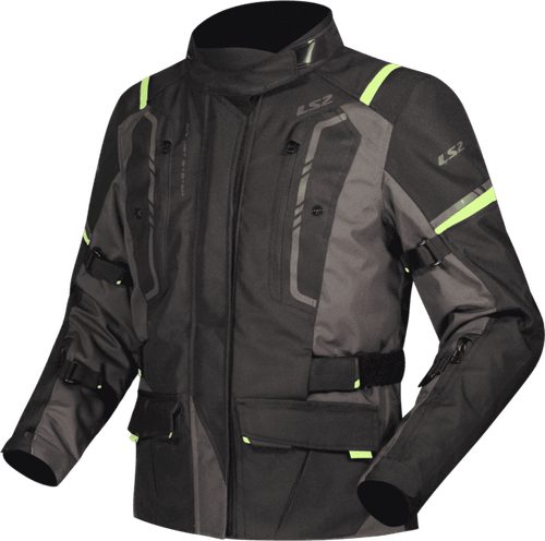 Campera LS2 Narvik Mujer Gris / Negro