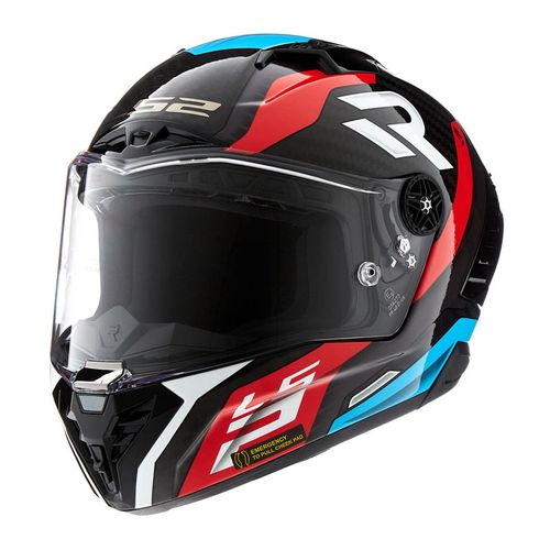 Casco LS2 805 Thunder Supra Negro / Rojo / Brillo