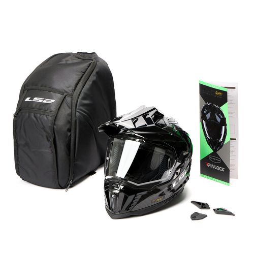 Casco LS2 701 Explorer Carbono Solid Negro / Mate