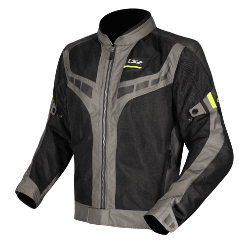 Campera Ls2 Garda Air Hombre Negra / Gris