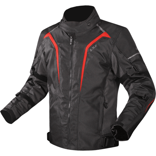 Campera LS2 Sepang Hombre Negro / Rojo