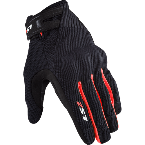 Guante LS2 Dart II Hombre Negro / Rojo