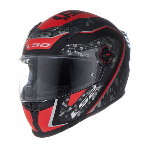 Casco LS2 816 Cosmos Strike Gris / Rojo / Mate