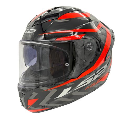 Casco LS2 806 Fusion Aere Negro / Rojo / Brillo