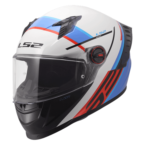 Casco LS2 816 Cosmos Vortice Blanco / Azul / Brillo