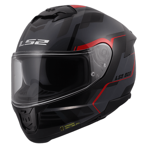 Casco LS2 808 Stream II Oxik Gris / Rojo / Mate