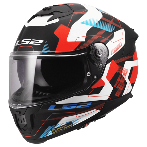 Casco LS2 808 Stream II Mika Blanco / Azul / Mate