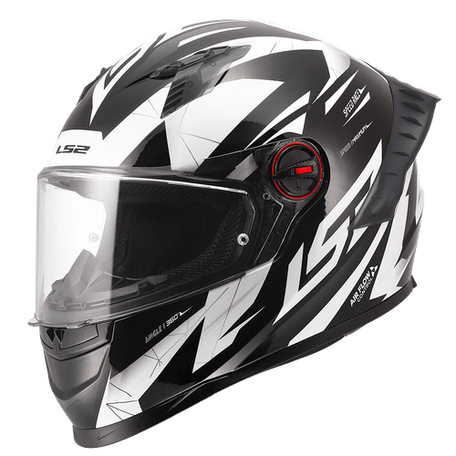 Casco LS2 816 Cosmos Draze Negro / Blanco / Brillo
