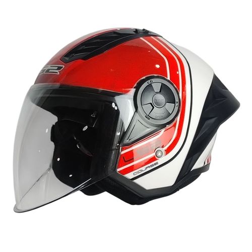 Casco LS2 616 Airflow II Course Blanco / Rojo / Brillo